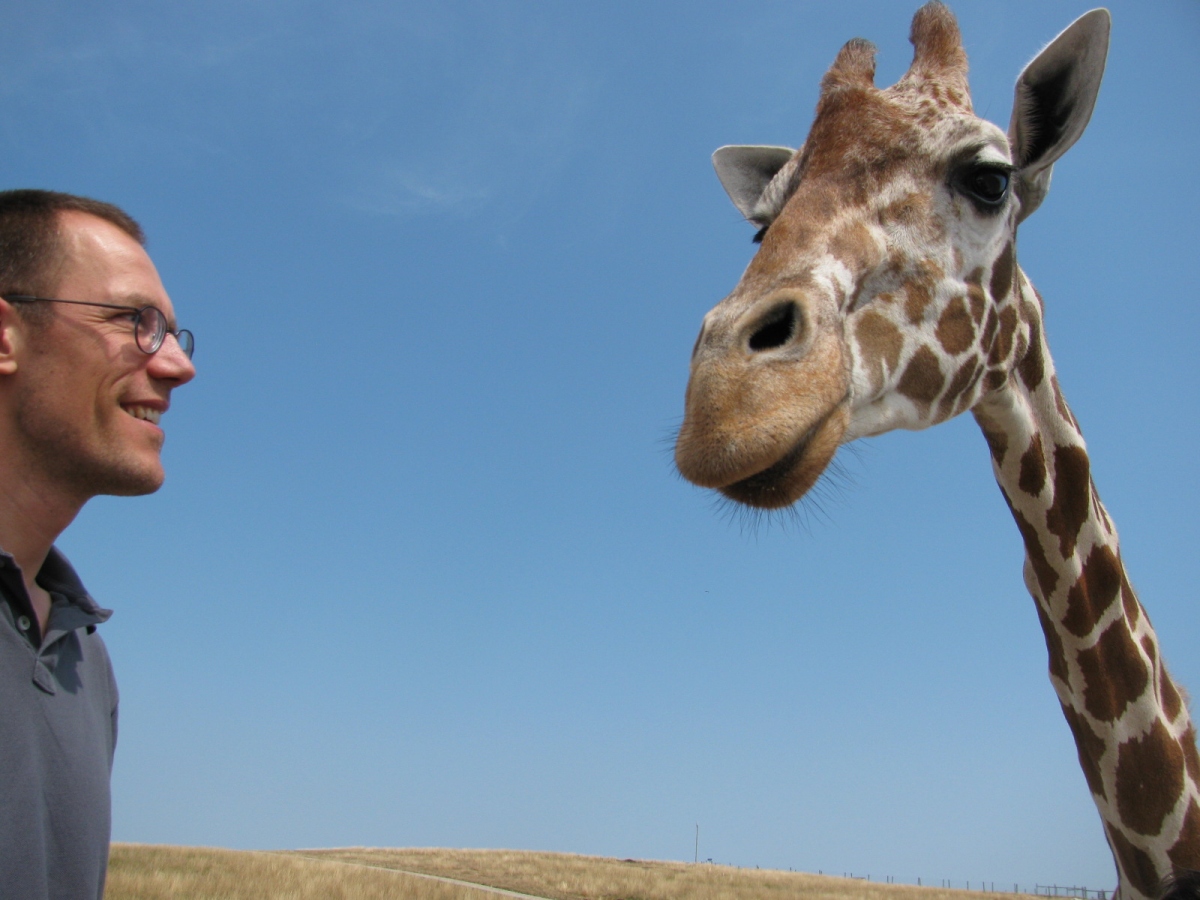 Karla took a picture of me and one of the inhabitants of the Wilds.